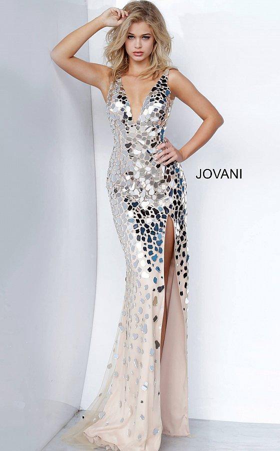 JVN By Jovani Long Sleeveless Prom Dress JVN02479 - The Dress Outlet Jovani