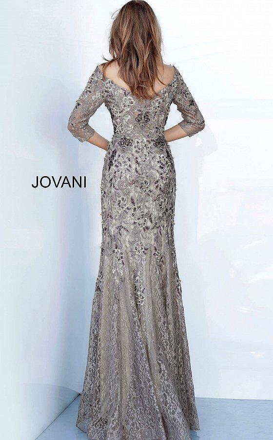 Taupe Jovani 02766 Evening Long Formal Dress for $590.0 – The Dress Outlet