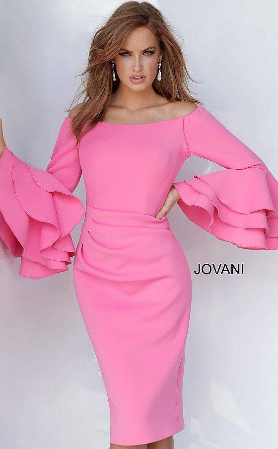 Jovani 02992 Off Shoulder Short Dress
