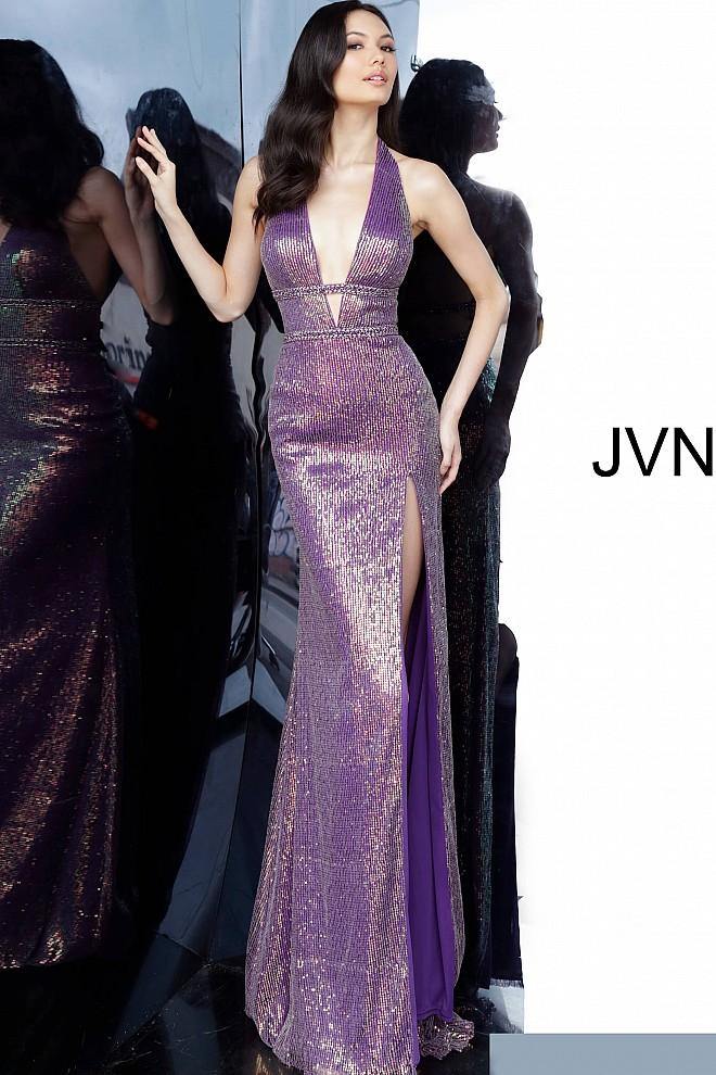 Jovani 03058 Long Halter Prom Gown