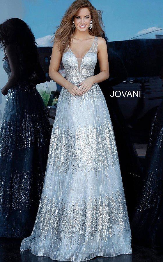 JVN By Jovani Long Formal Prom Dress JVN03092 - The Dress Outlet Jovani