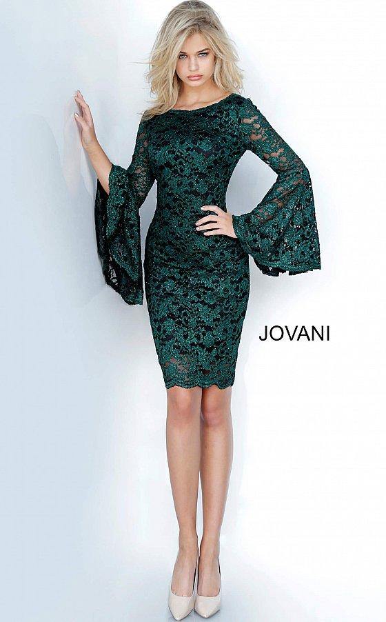 Jovani 03351 Short Cocktail Lace Dress