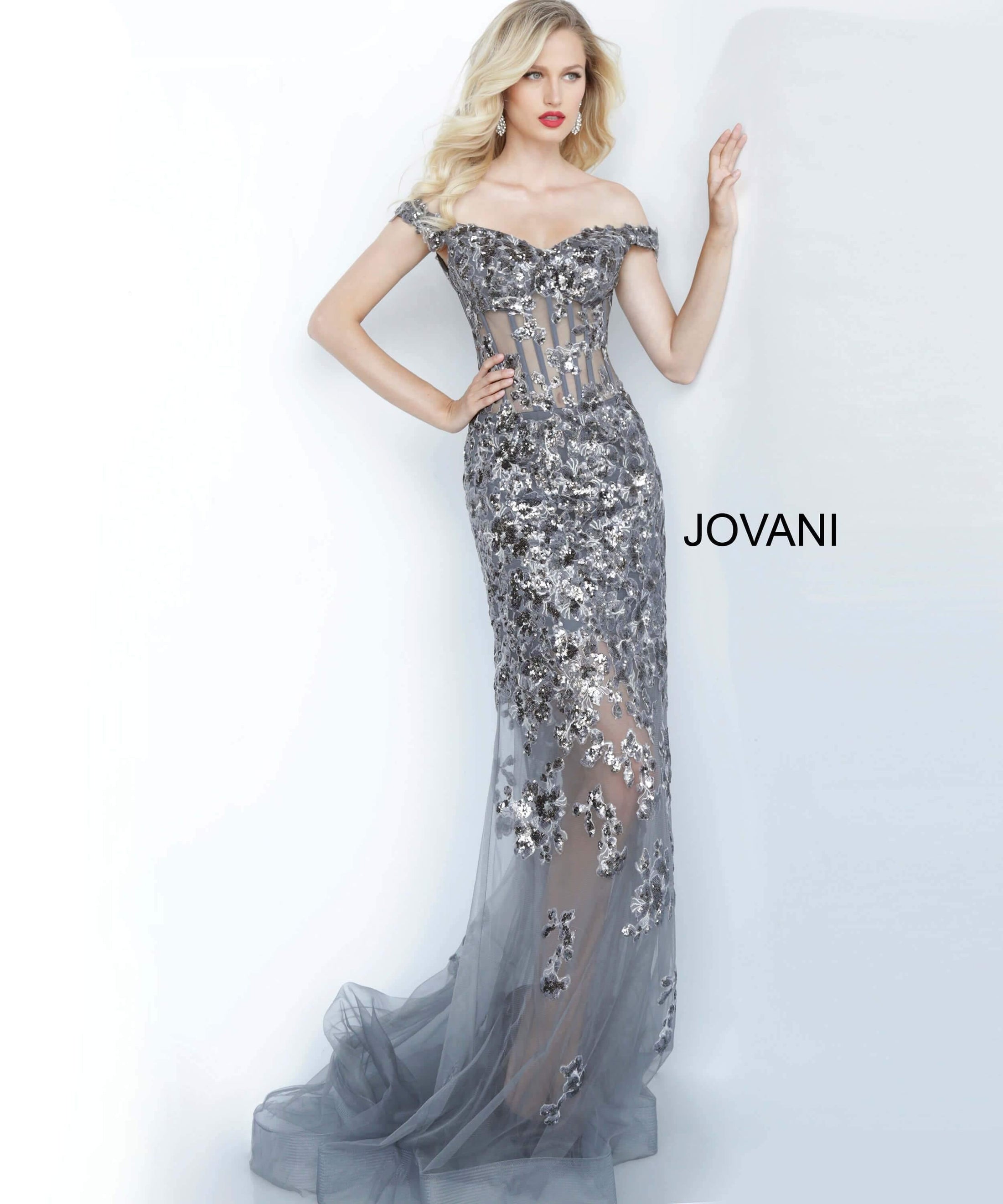 jovani illusion dress