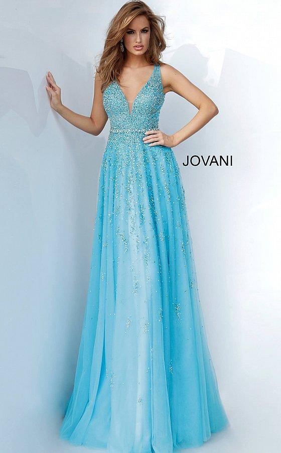 JVN By Jovani Long Formal Evening Prom Gown JVN1572 - The Dress Outlet Jovani