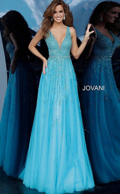 JVN By Jovani Long Formal Evening Prom Gown JVN1572 - The Dress Outlet Jovani
