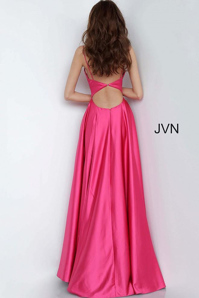 JVN By Jovani Long Prom Dress JVN1710 Fuchsia - The Dress Outlet Jovani