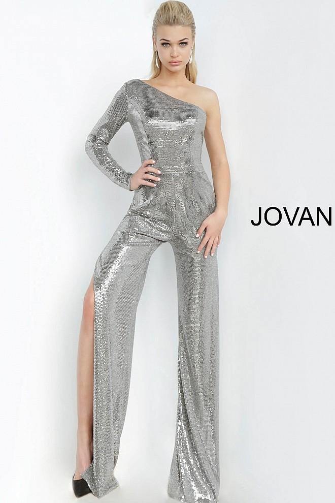 Jovani Metallic Formal Jumpsuit JVN1722 - The Dress Outlet