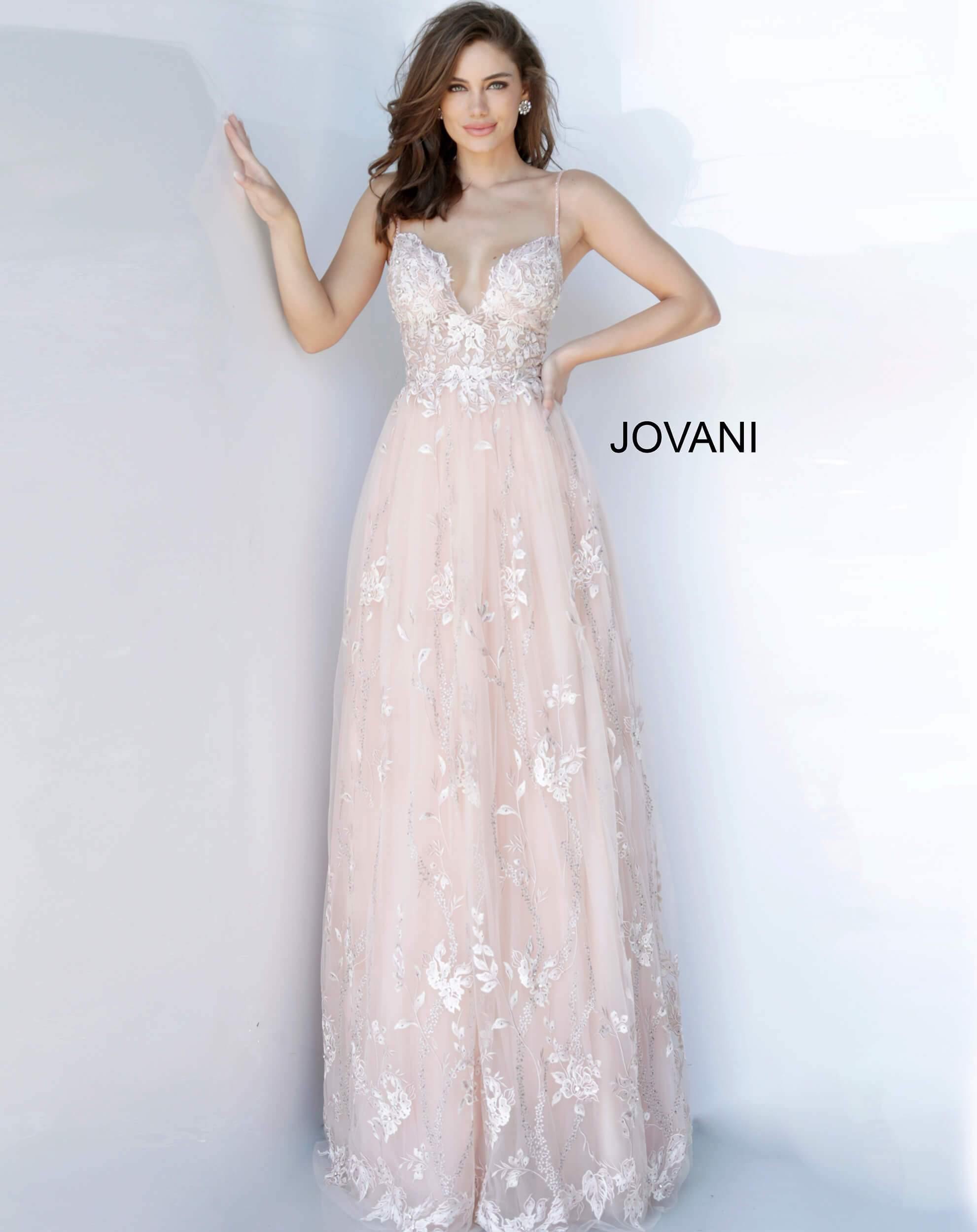 JVN By Jovani Long Formal Evening Prom Gown JVN1757 - The Dress Outlet Jovani