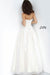 JVN By Jovani Long Ball Gown JVN1831 Off White/Nude - The Dress Outlet Jovani