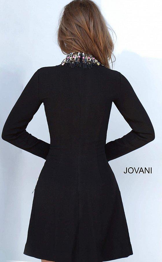 JVN By Jovani Long Sleeve Cocktail Dress JVN1881 - The Dress Outlet Jovani