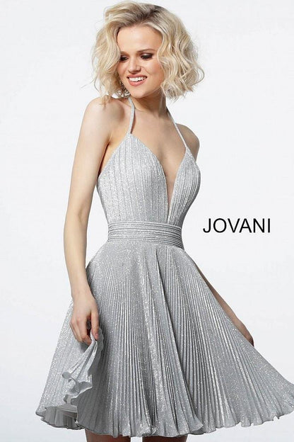 Jovani Halter Strap Cocktail Dress Prom JVN2087 - The Dress Outlet