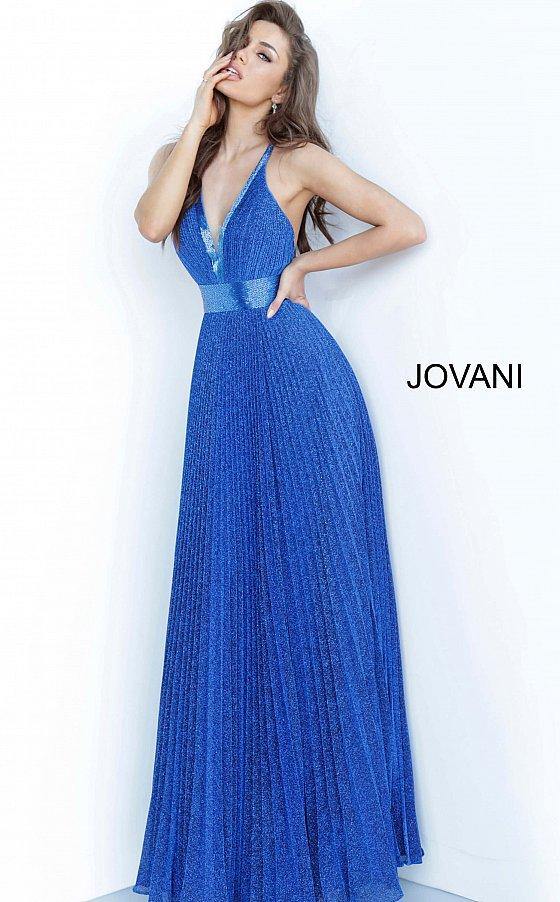 Jovani 2089 Long Formal Pleated Prom Gown