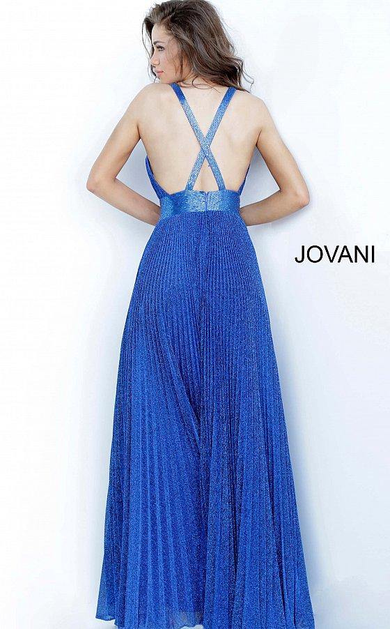 Jovani 2089 Long Formal Pleated Prom Gown