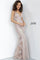 JVN By Jovani Long Formal Prom Gown JVN2205 Nude - The Dress Outlet Jovani
