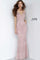 JVN By Jovani Long Prom Dress Formal JVN2237 Blush - The Dress Outlet Jovani