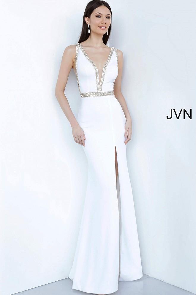 Jovani Prom Long Gown JVN2271 Off White - The Dress Outlet