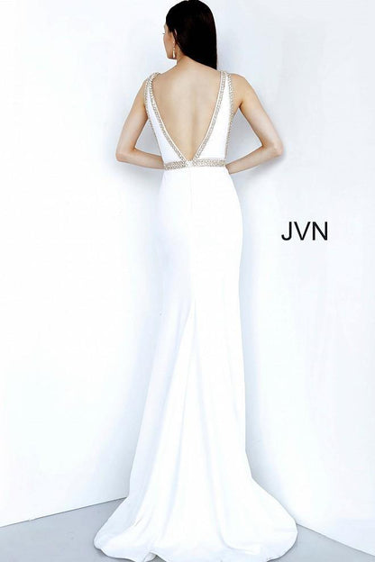 JVN By Jovani Prom Long Gown JVN2271 Off White - The Dress Outlet Jovani