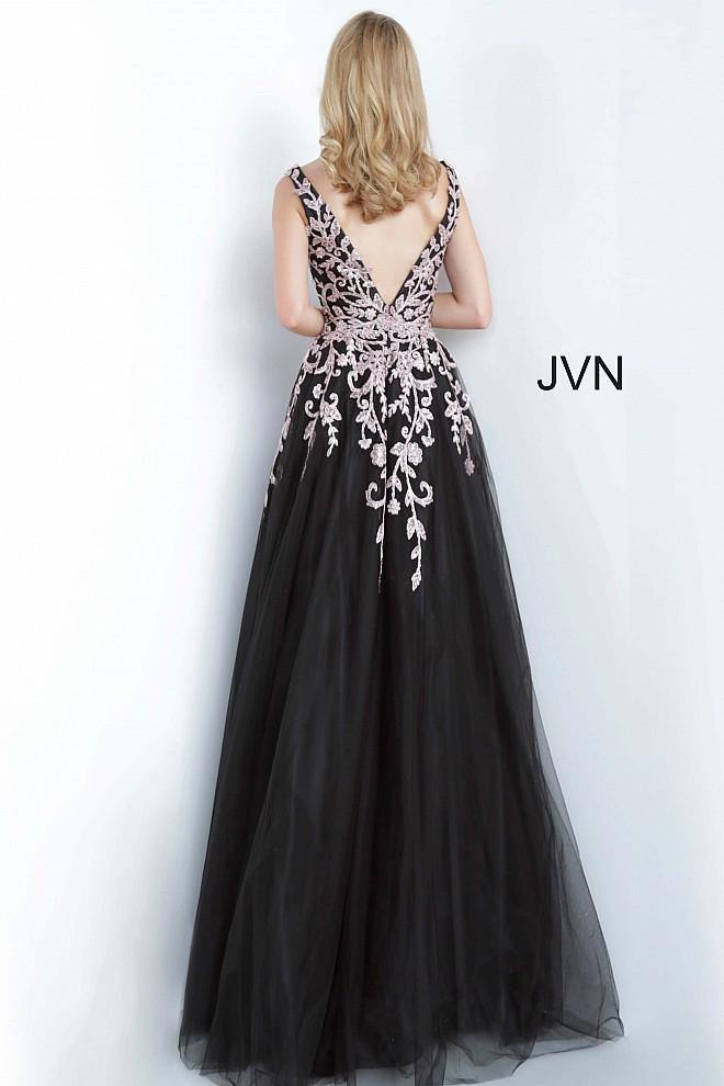 JVN By Jovani Long Sleeveless Prom Ball Gown JVN2302 - The Dress Outlet Jovani