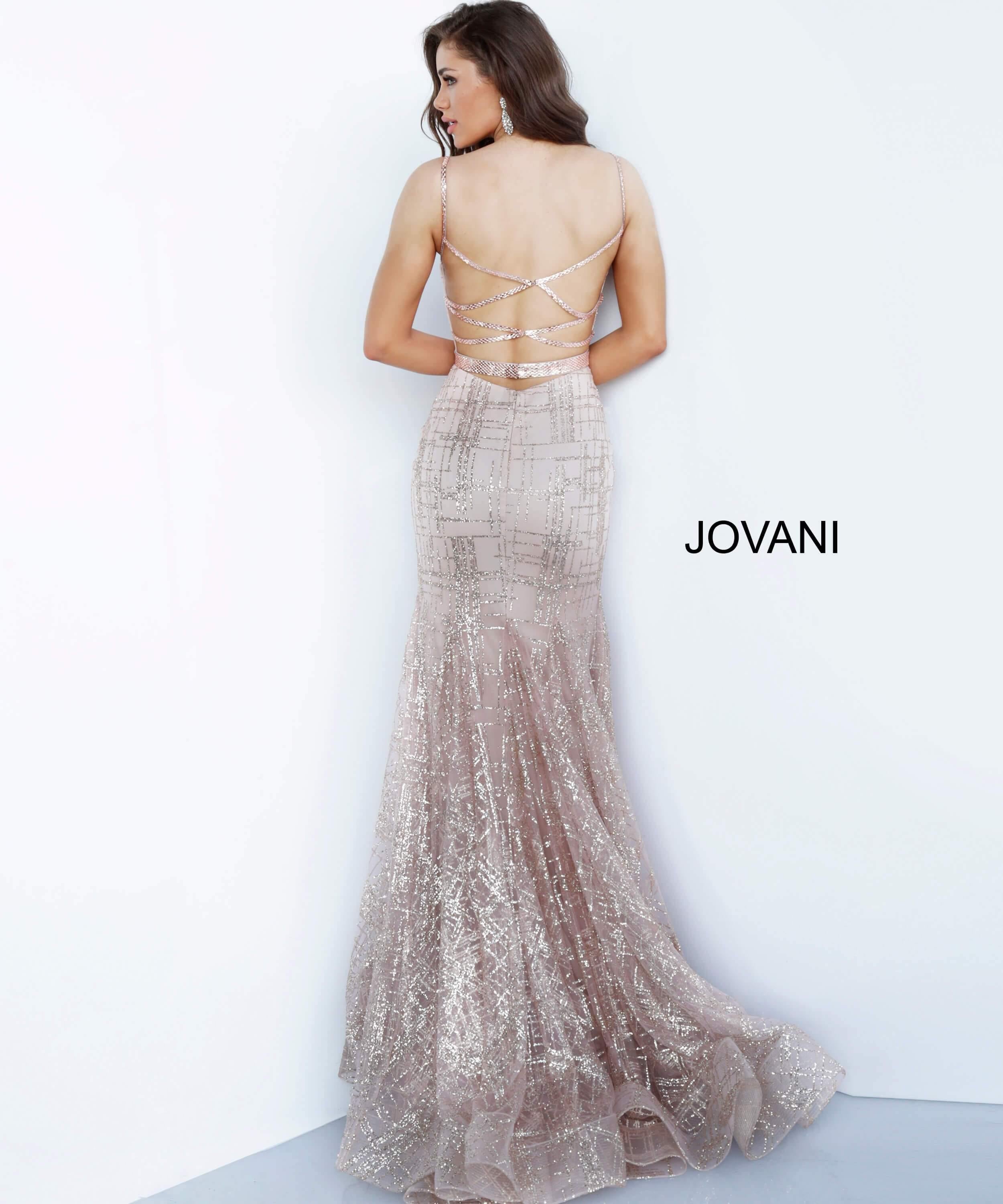 Jovani Long Fitted Sequin Dress JVN2388 - The Dress Outlet