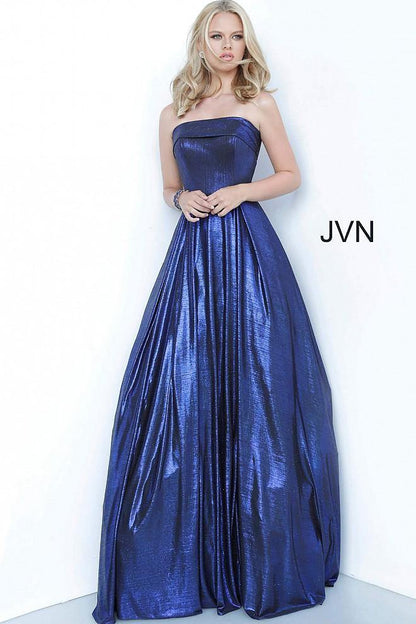 JVN By Jovani Long Prom Ball Gown JVN2392 Royal - The Dress Outlet Jovani