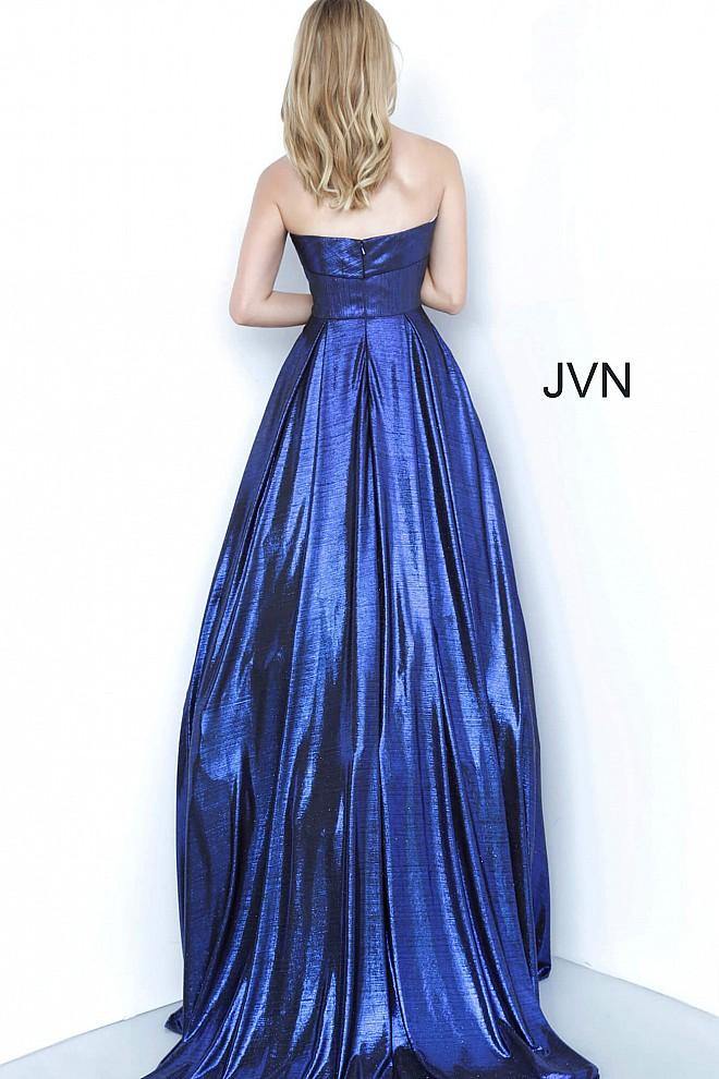 JVN By Jovani Long Prom Ball Gown JVN2392 Royal - The Dress Outlet Jovani