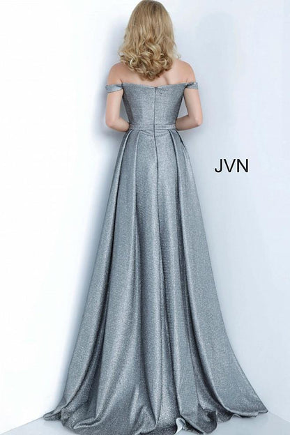 JVN By Jovani Off the Shoulder V Neck Prom Dress JVN2560 - The Dress Outlet Jovani
