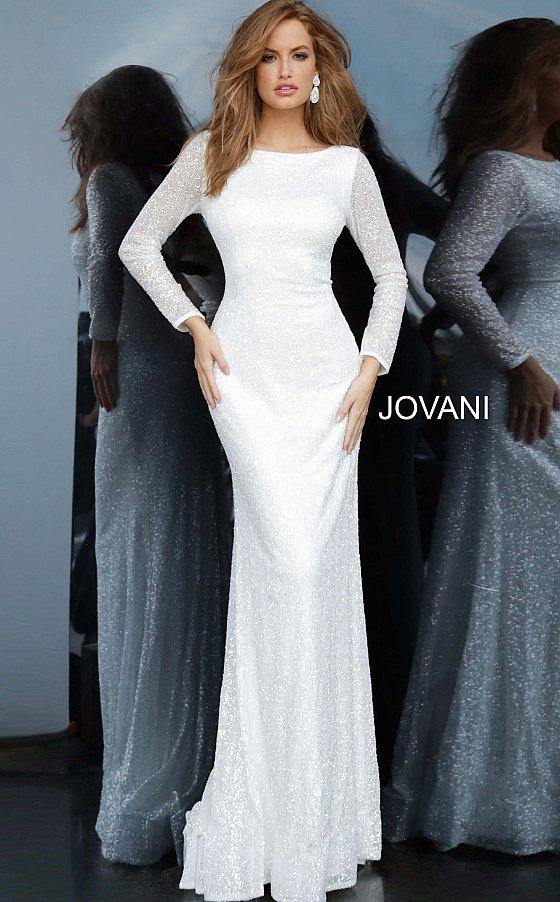 JVN By Jovani Long Wedding Dress JVN2927 - The Dress Outlet Jovani