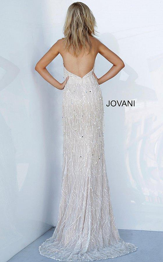 JVN By Jovani Sexy Long Wedding Dress JVN3036 - The Dress Outlet Jovani