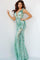 Jovani 3180 Long Cap Sleeve Prom Dress