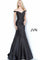 JVN By Jovani Long Mermaid Prom Gown JVN3245 Black - The Dress Outlet Jovani