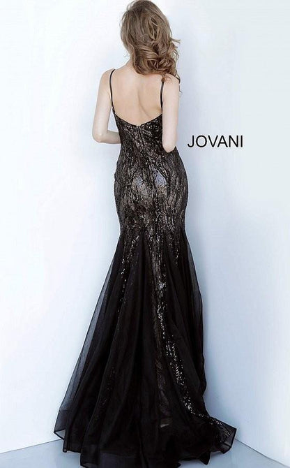 Jovani Trumpet Sequin Long Prom Dress JVN3382 - The Dress Outlet
