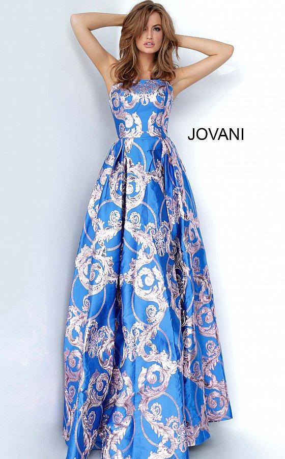 JVN By Jovani Prom Long Print Ball Gown JVN3771 - The Dress Outlet Jovani