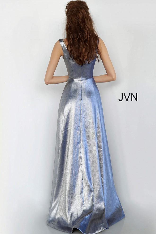 JVN By Jovani Long Formal Prom Gown JVN3777 Royal - The Dress Outlet Jovani
