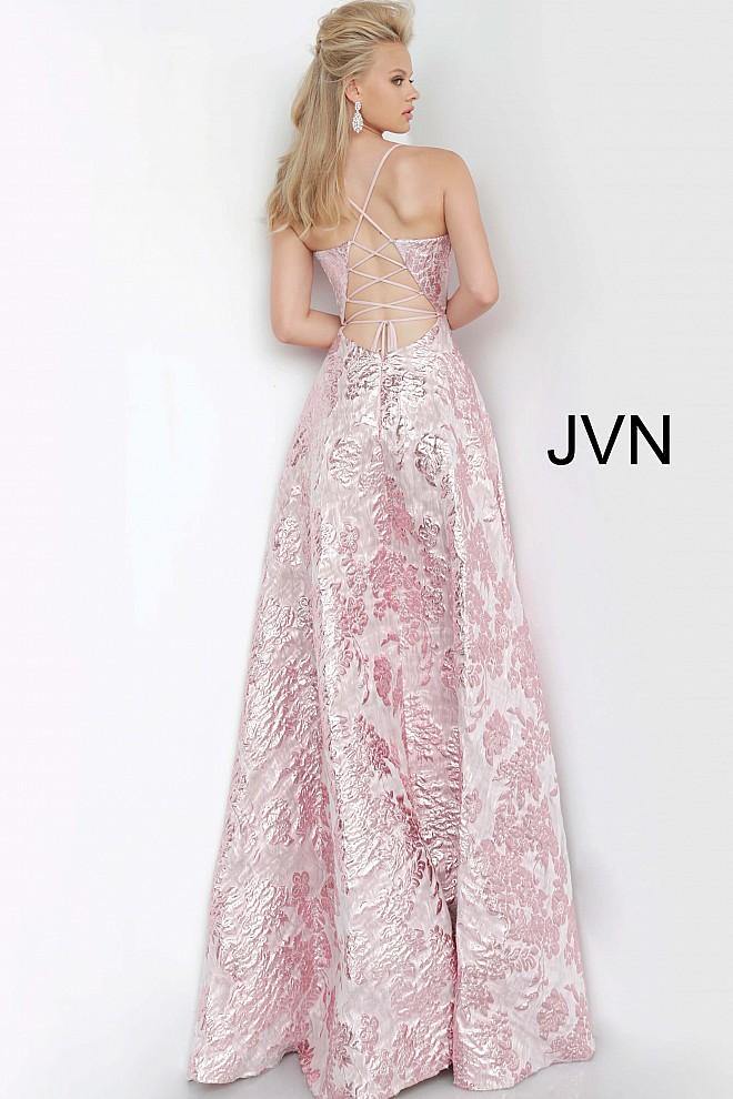 Jovani 3820 A Line Plunging Neckline Prom Long Gown