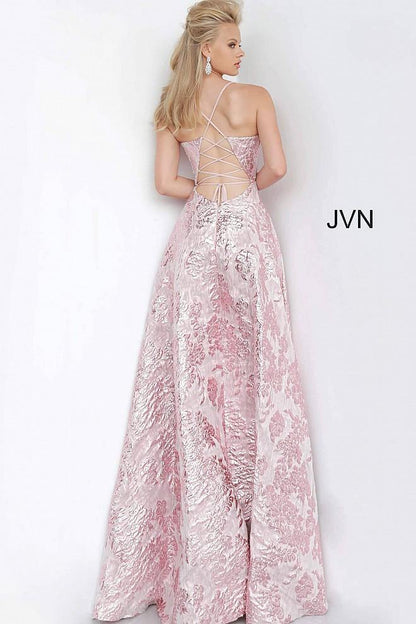 JVN By Jovani Long Formal A-line Prom Gown JVN3820 - The Dress Outlet Jovani