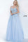 JVN By Jovani Long Prom Ball Gown JVN4271 Sky Blue - The Dress Outlet Jovani