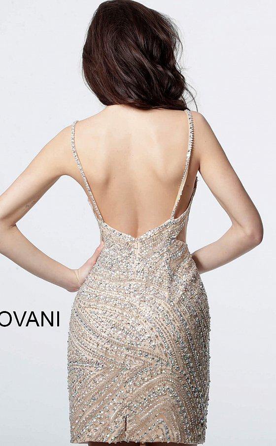 Jovani 4404 Short Cocktail Beaded Dress