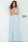 JVN By Jovani Long Prom Gown JVN4410 Light Blue - The Dress Outlet Jovani