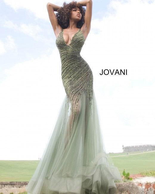 Jovani 4741 Long Formal Beaded Prom Dress
