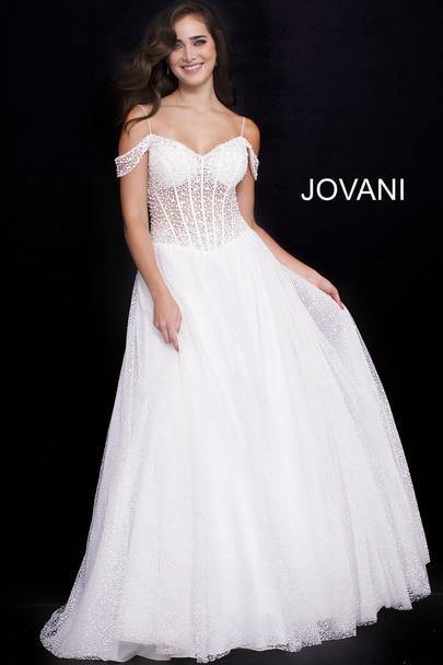 Jovani Long Wedding Dress JVN55247 - The Dress Outlet