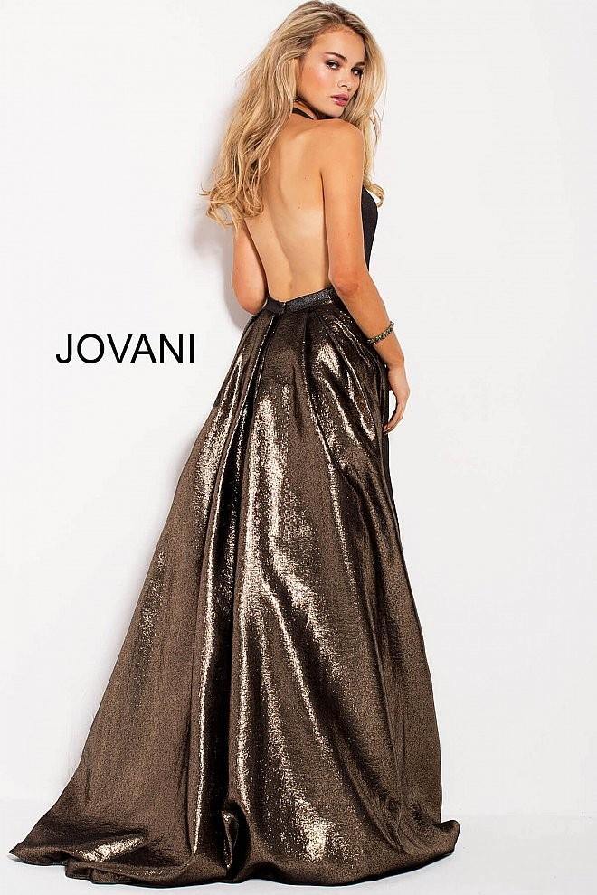 Jovani Long Metallic Prom Dress JVN57237 - The Dress Outlet