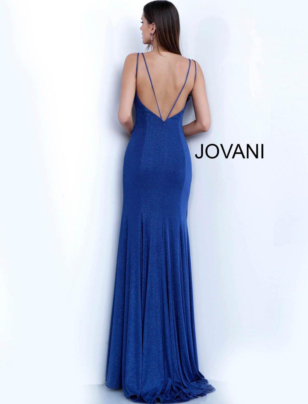 JVN By Jovani Long Fitted Prom Dress JVN58557 Navy - The Dress Outlet Jovani