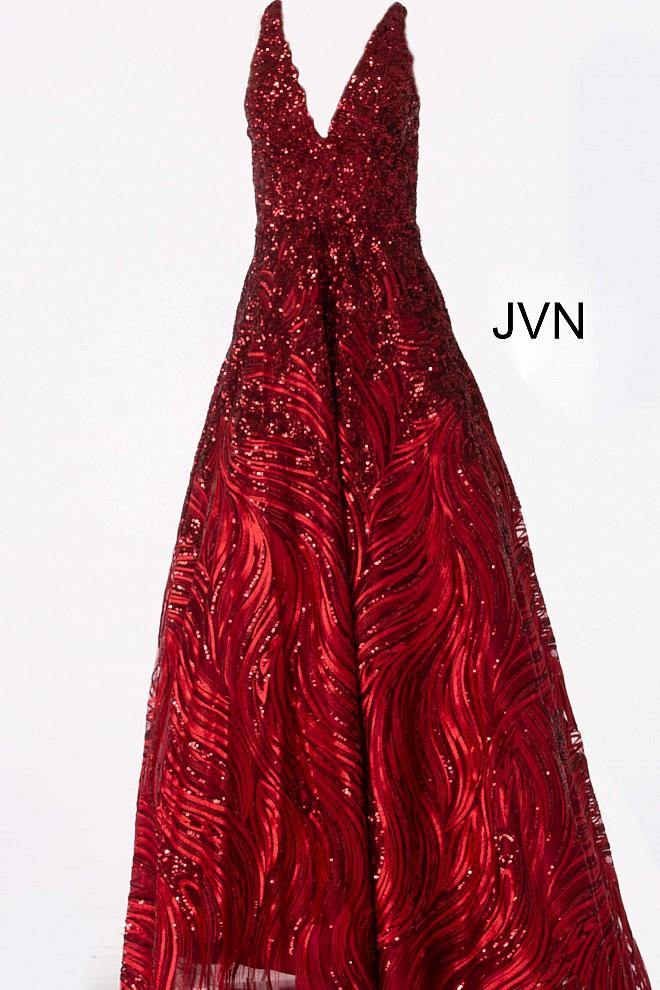 Jovani 60641 Long Formal V Neck Ball Gown