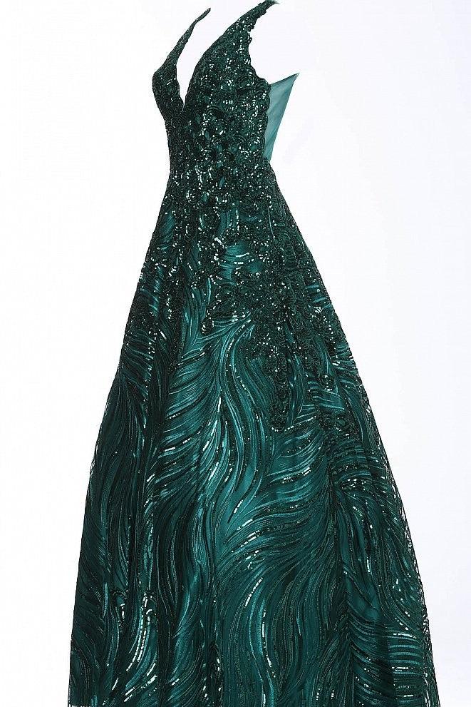 Jovani 60641 Long Formal V Neck Ball Gown