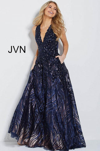 Jovani 60641 Long Formal V Neck Ball Gown for $287.99 – The Dress Outlet