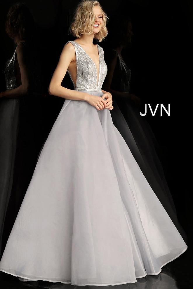 JVN Prom Long Dress JVN62502 - The Dress Outlet