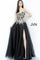 JVN By Jovani Long Prom Dress JVN64088 Black/Gold - The Dress Outlet Jovani