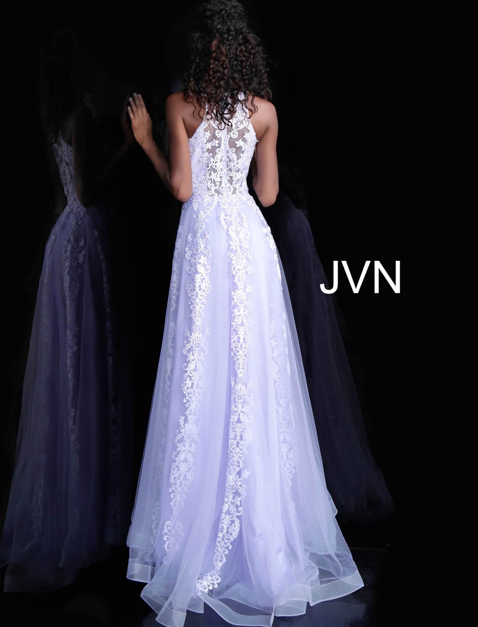 JVN By Jovani Long Formal A Line Prom Dress JVN64157 - The Dress Outlet Jovani