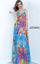 JVN By Jovani Long Floral Print Prom Gown JVN65613 - The Dress Outlet Jovani