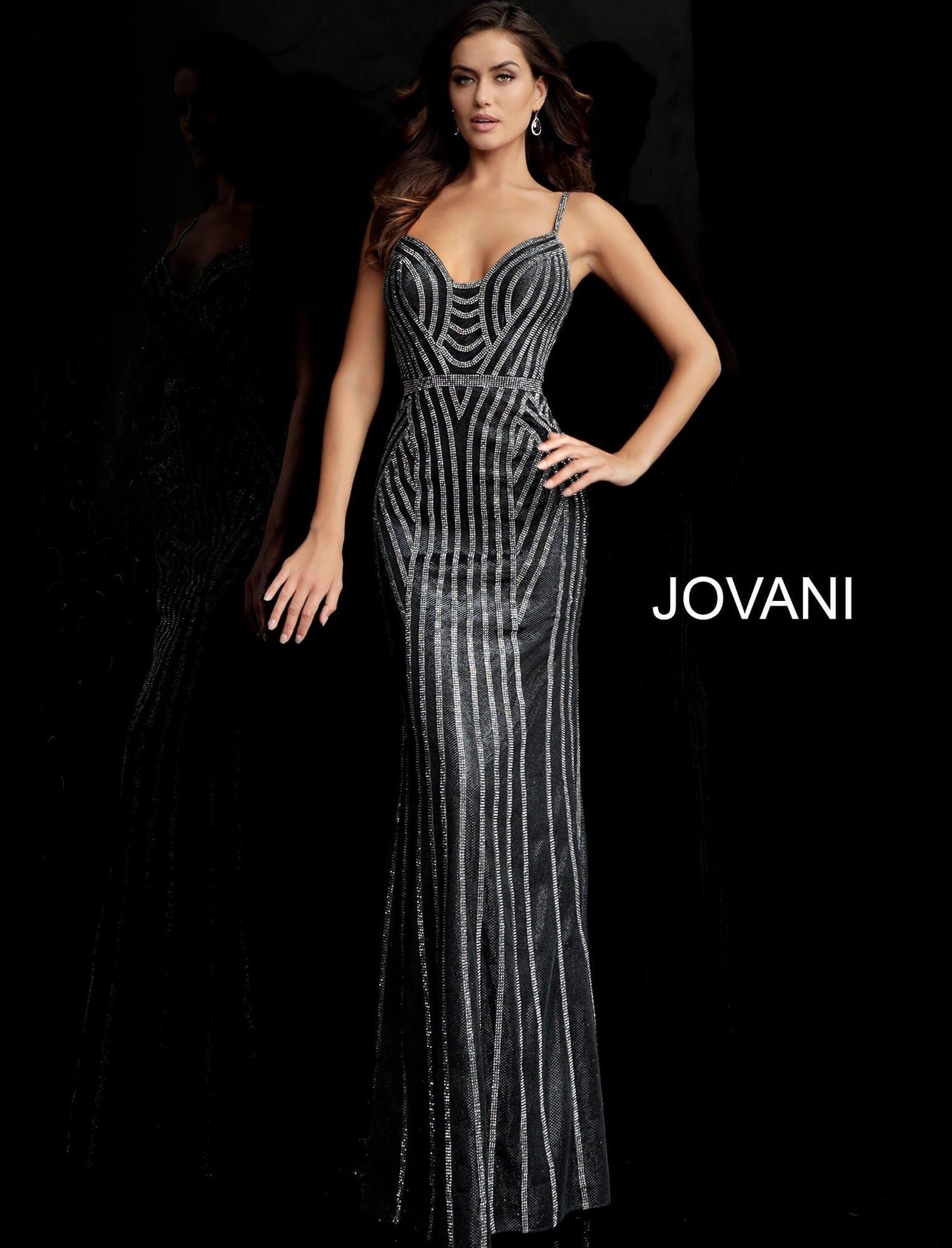 Jovani Long Fitted Dress Prom JVN65978 - The Dress Outlet